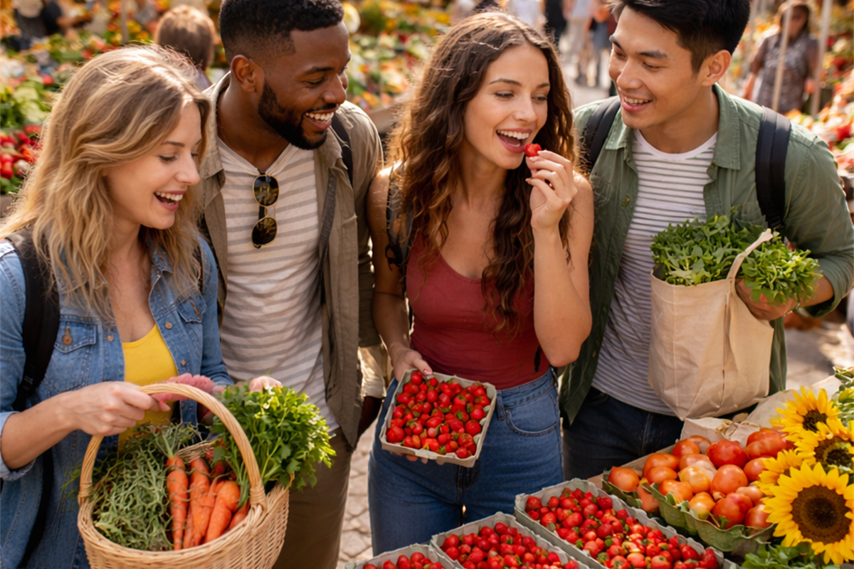 Outdoor event or festival scene